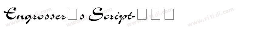 Engrosser’s Script字体转换